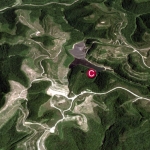 Google image showing approximate site of crash