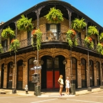 Tourists explore New Orleans, Louisiana