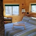 Treehouse interior at Country Road Cabins
