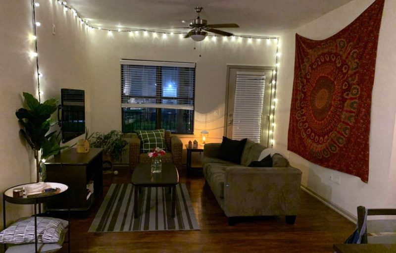 An Airbnb room awaits guests in Morgantown, West Virginia. Photo courtesy Airbnb.com.