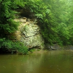 Cliff along Strange Creek