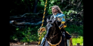 A knight prepares to joust at the West Virginia Renaissance Festival.