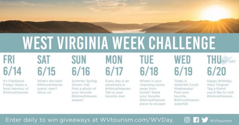 West Virginia tourism social-media challenge starts June 14