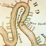 1812 map showing War Fording on New River