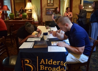 Students attend an Alderson Broaddus University meet-and-greet. Photo courtesy Alderson Broaddus.