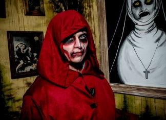 An actor portrays at ghoul during Fright Nights at The Resort at Glade Springs.