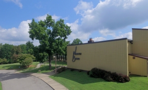 The lodge at North Bend State Park includes a dining room, conference facilities, and 29 guest rooms.