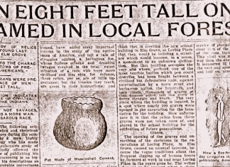 An 1907 article in the Wheeling News helped popularize the ancient giants myth.