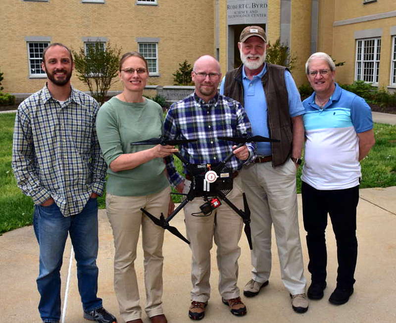 The drone team at Shepherd University will venture into the Monongahela National Forest to help restore surface-mined tracts.
