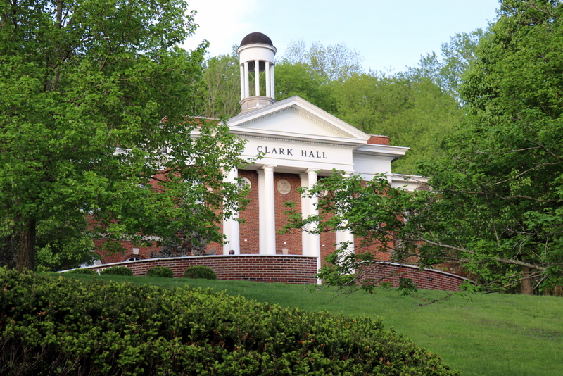 Clark Hall stands near the highest point on the campus of Glenville State College in West Virginia.