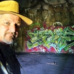 David Sibray in a TNT bunker