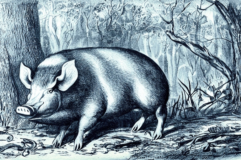 Herds of wild hog once roamed the hills and mountains of West Virginia