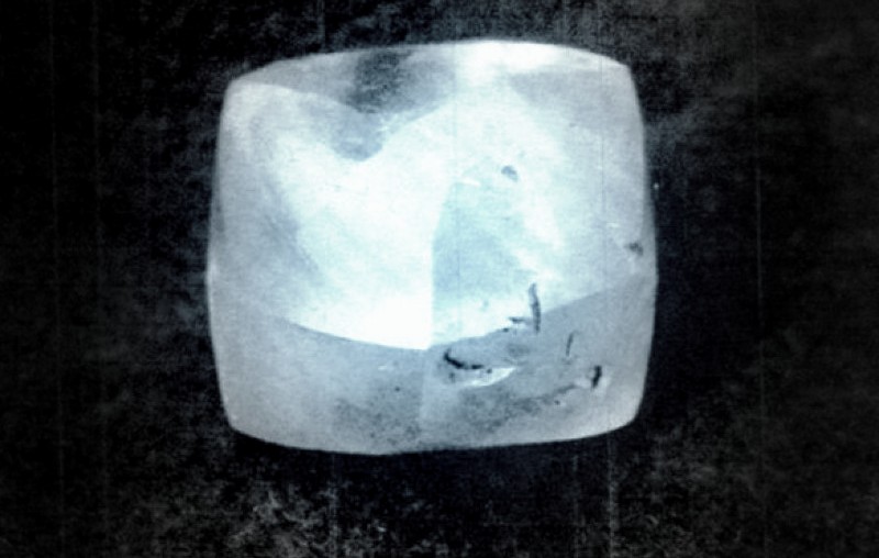 The Punch Jones Diamond, one of the world's largest alluvial diamonds, found in West Virginia.