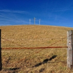Three crosses in a West Virginia pasture