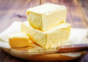 Homemade butter awaits a West Virginia home-cooked meal.