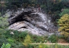 The Devil's Backbone in Pocahontas County rises along Knapp Creek near Marlinton, West Virginia.