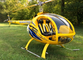 Carbon-fiber composite helicopters allow for easier and less-expensive repairs.
