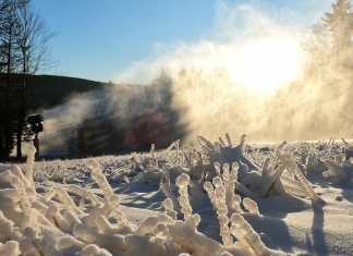 Snow-making commenced on schedule Nov. 1 at Snowshoe Mountain.