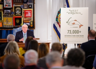 Governor Justice lauds the first increase in hunting and fishing licensure since 2013.