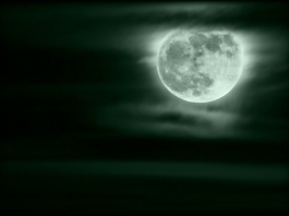 The Wolf Moon customarily rises over the West Virginia hills in January.