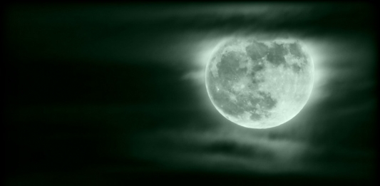 The Wolf Moon customarily rises over the West Virginia hills in January.