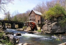 The Glade Creek Gristmill at Babcock State Park has become an icon of West Virginia rurality.