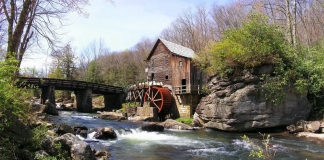 The Glade Creek Gristmill at Babcock State Park has become an icon of West Virginia rurality.