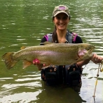 Heather Frame Johnson and monster trout