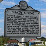 Shady Spring Historical Marker