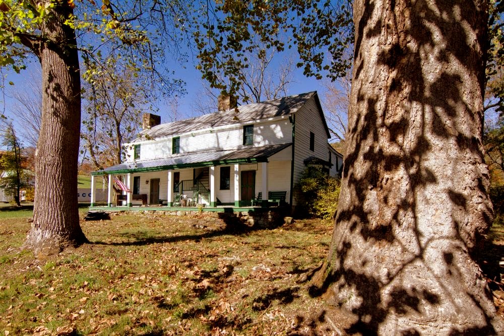 The Tyree Tavern overlooks the old Midland Trail (U.S. 60) near the New River Gorge.