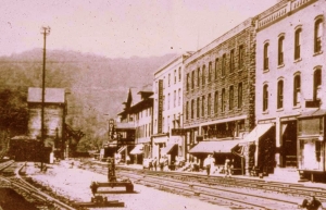 The Town of Thurmond as it appeared in the early 1900s.