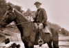 Riding horseback, Captain William Thurmond was a familiar site in the New River Gorge.