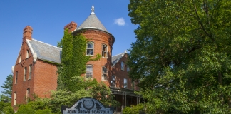 The tower on the McMaster's residence looks out across the historic landscape in Charles Town, West Virginia.