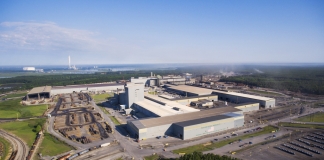 The Nucor Steel plant at Berkeley, S.C. employs 900. The W.Va. plant will employ 800.
