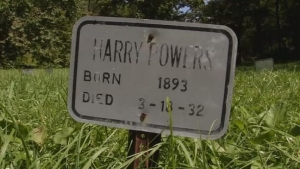The grave of Harry Power is in the Whitegate Cemetery in Moundsville, West Virginia.