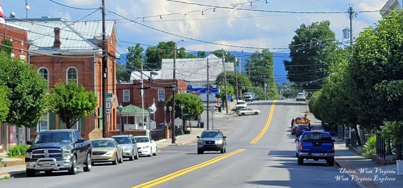 US-219 follows Main Street through downtown Union, West Virginia.