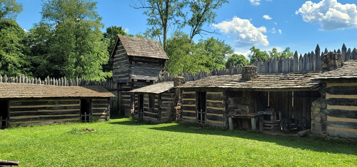 Pricketts Fort serves as the centerpiece for Pricketts Fort State Park