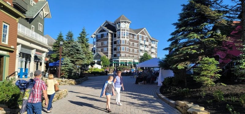 Even at the peak of summer, visitors at Snowshoe Mountain may find it handy to wear a sweater or jacket.