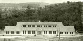 The new West Virginia Historic Preservation Center will be located in the historic high school building at Arthurdale, West Virginia.