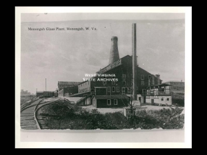 Like many glass factories, the Monongah Glass Plant stood along the Monongahela River. 