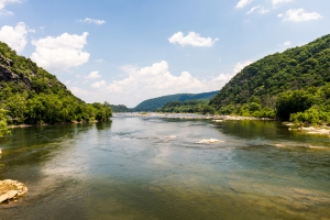 The lower third of the Shenandoah River courses through West Virginia.