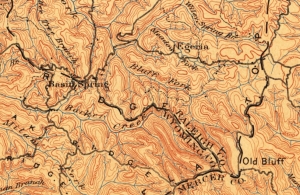 Barkers Ridge near Basin Spring West Virginia