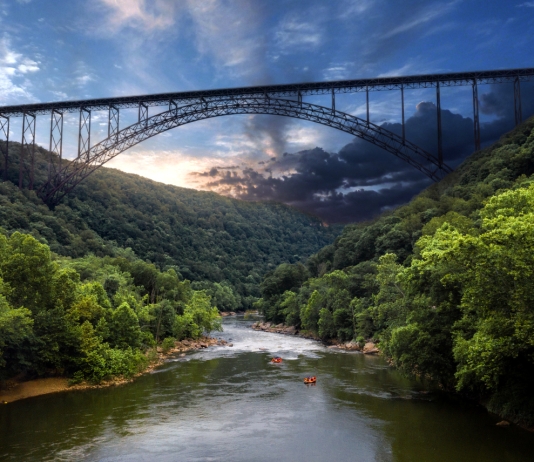 Sunset in the New River Gorge