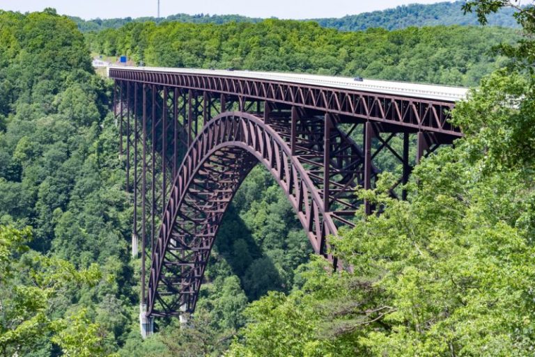 The New River Gorge Bridge in West Virginia