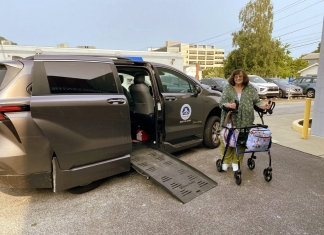 Wavelene Leone with new accessible vehicle