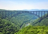 The New River Gorge Bridge spans its namesake gorge near Fayetteville, West Virginia.