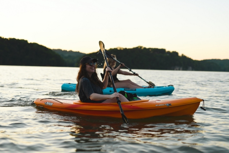 Despite river traffic, the scenic Ohio can be a safe kayaking destination