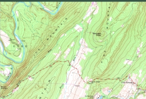 Map showing Ice Mountain