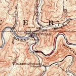 1927 map showing The Pinnacle