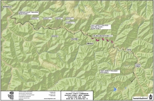 Map of Clear Fork Rail Trail